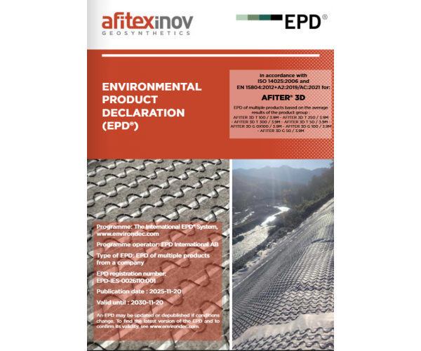 2 new EPDs published and 1 EPD updated for AFITEXINOV